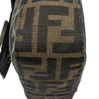 Fendi Square Flap Tongue Dark Brown Zucca Canvas — view 9