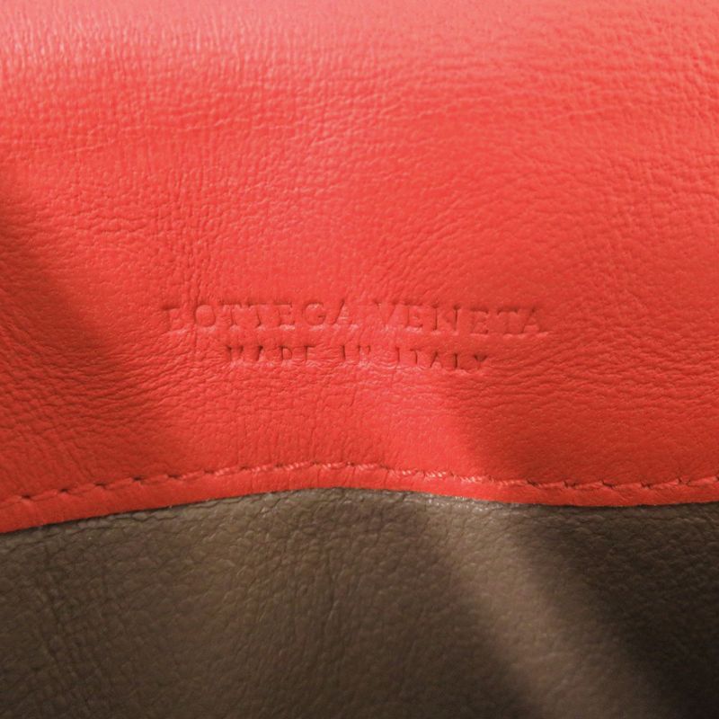 Bottega Veneta Intrecciato Leather Red Long Wallet 0787 — view 7