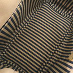 Prada Canapa Mini 1 Bg439 Canvas Beige Navy Tote Bag 0800