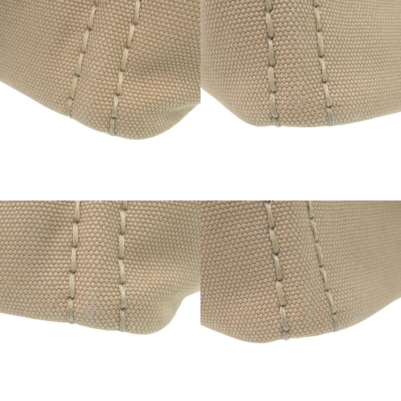 Prada Canapa Mini 1 Bg439 Canvas Beige Navy Tote Bag 0800