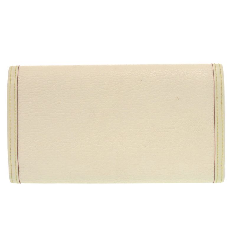 Louis Vuitton Porte Tresor International Suhali Leather White Long — view 2
