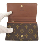 Louis Vuitton Non-stick Porte Monnaie Bier Tresor Monogram Brown Bifold — view 4