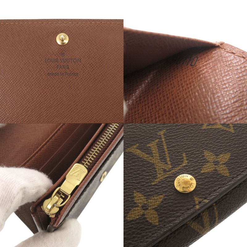 Louis Vuitton Non-stick Porte Monnaie Bier Tresor Monogram Brown Bifold — view 8