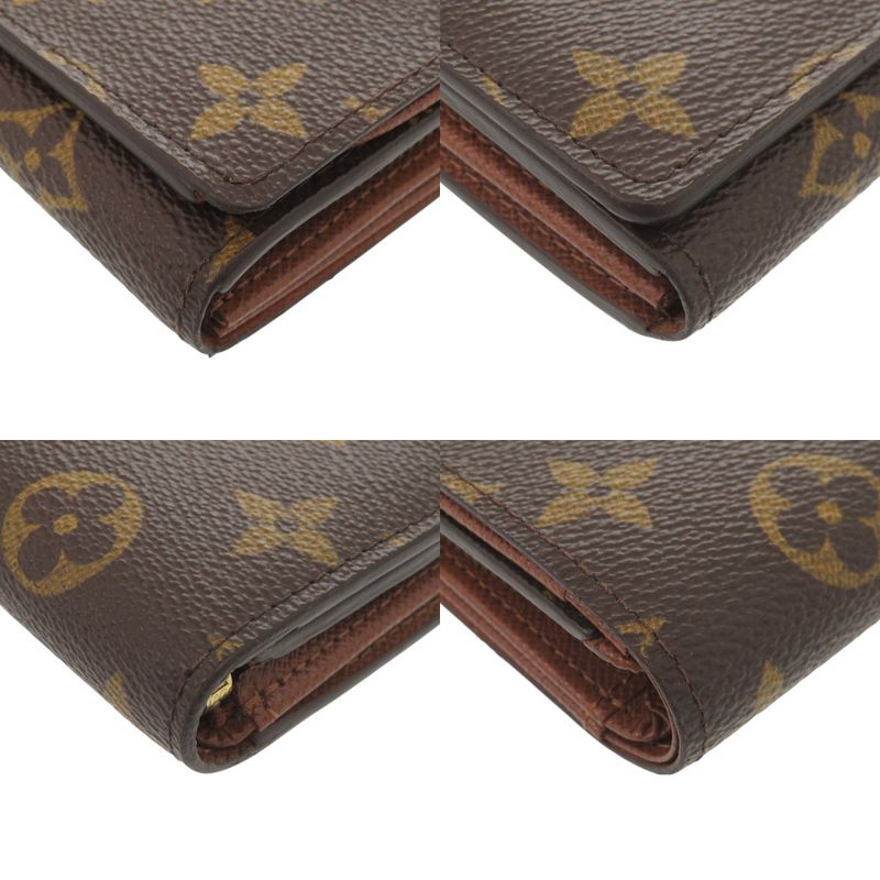 Louis Vuitton Non-stick Porte Monnaie Bier Tresor Monogram Brown Bifold — view 3