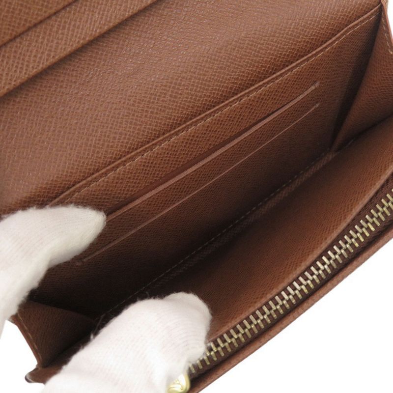 Louis Vuitton Non-stick Porte Monnaie Bier Tresor Monogram Brown Bifold — view 5