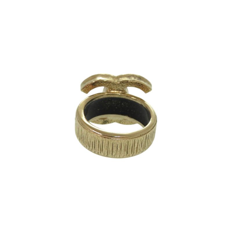 Chanel Coco Mark Metal 12 Gold Ring 0796 — view 4
