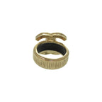 Chanel Coco Mark Metal 12 Gold Ring 0796 — view 4