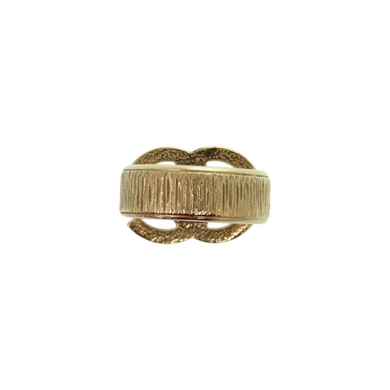 Chanel Coco Mark Metal 12 Gold Ring 0796 — view 6