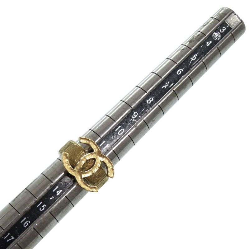 Chanel Coco Mark Metal 12 Gold Ring 0796 — view 8