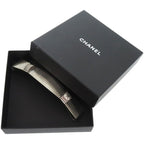 Chanel Coco Mark Metal Silver Barrette 0859 — view 2