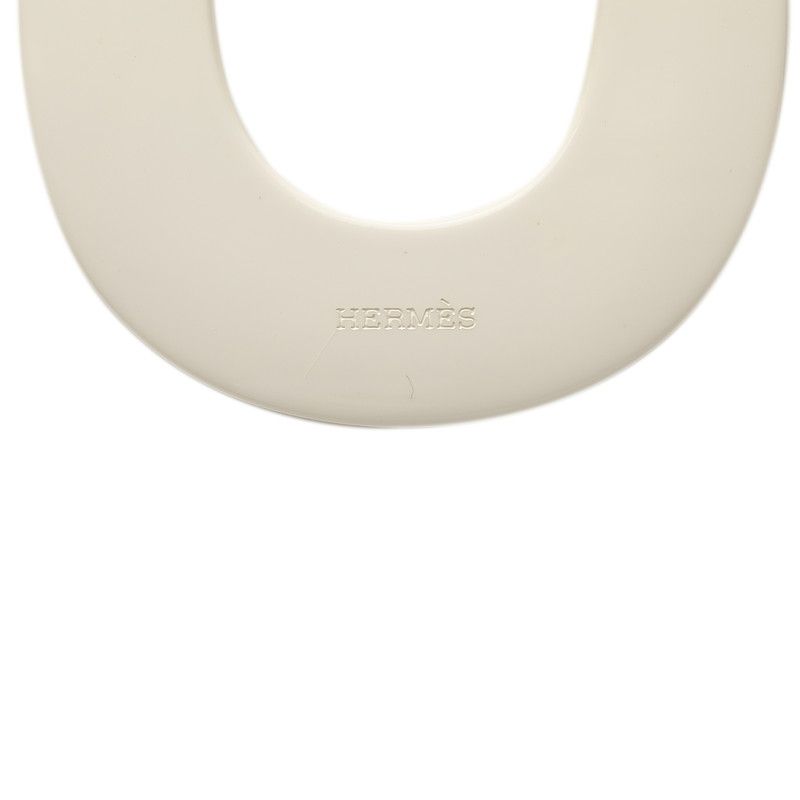 Hermes Kara White Multicolor Buffalo Horn Fabric — view 4
