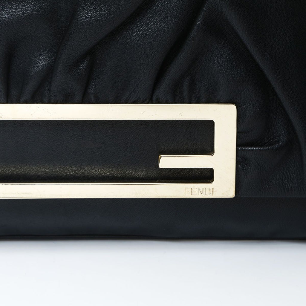 Fendi Shoulder Bag Bucket 2-Way Leather Clutch — view 8