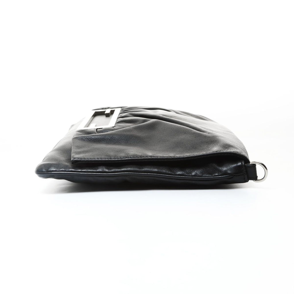 Fendi Shoulder Bag Bucket 2-Way Leather Clutch — view 4