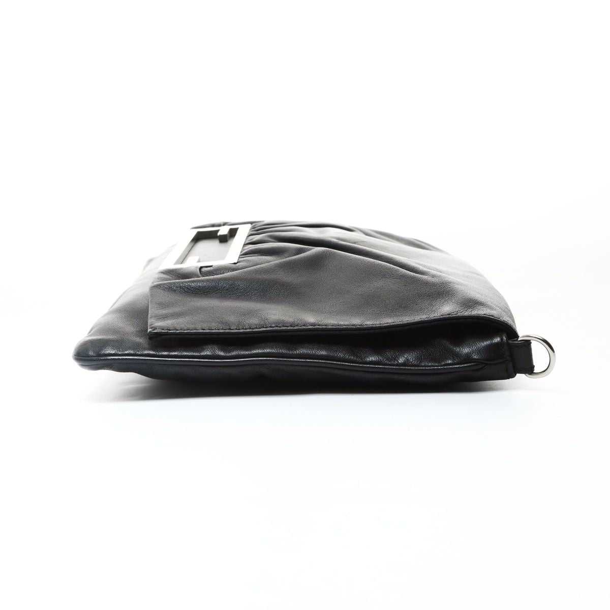 Fendi Shoulder Bag Bucket 2-Way Leather Clutch — view 4