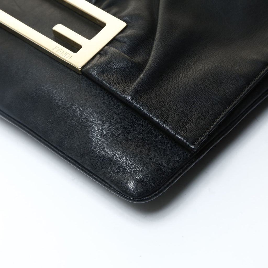 Fendi Shoulder Bag Bucket 2-Way Leather Clutch — view 6