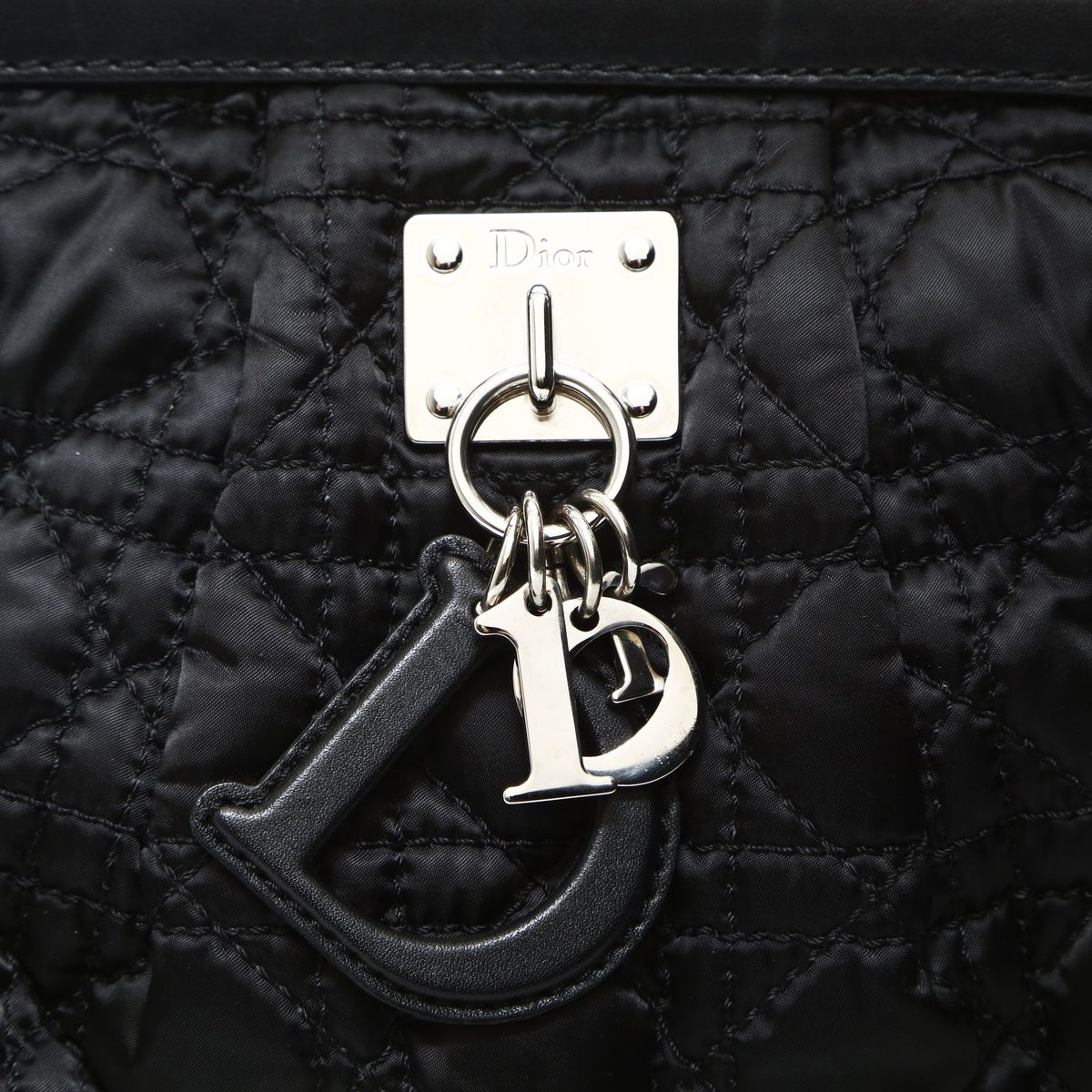 Dior Shoulder Bag Nylon Cannage la Oblique — view 8
