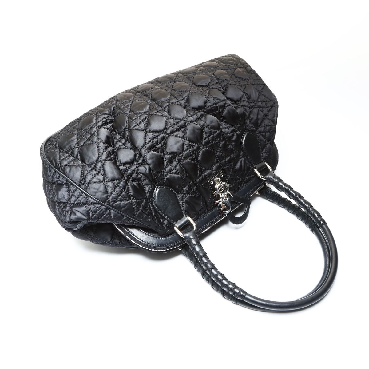 Dior Shoulder Bag Nylon Cannage la Oblique — view 9