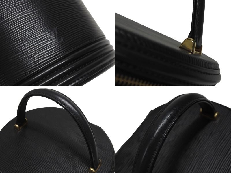 Louis Vuitton Cannes Epi Noir Handbag Black Gold — view 6