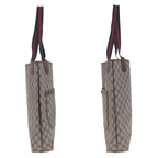 Gucci Vintage Sherry Line Beige Brown Gold Hardware Tote Bag — view 9