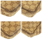 Gucci Beige Brown Silver Hardware GG Canvas Leather 018 1612 Shoulder Bag — view 4