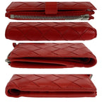 Bottega Veneta Maxi Intrecciato Red Silver Hardware Folding — view 5