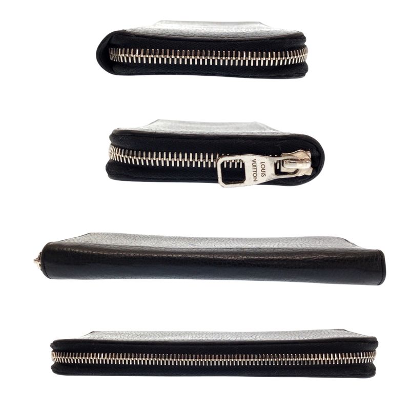 Louis Vuitton Zippy Wallet Vertical Black Long Round Zipper — view 8
