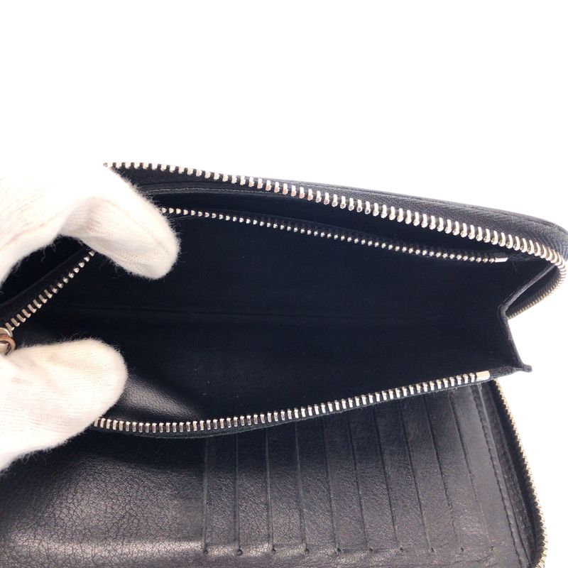 Louis Vuitton Zippy Wallet Vertical Black Long Round Zipper — view 6