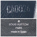 Louis Vuitton Epi Card Holder Cles Di Black Leather Long Wallet — view 4
