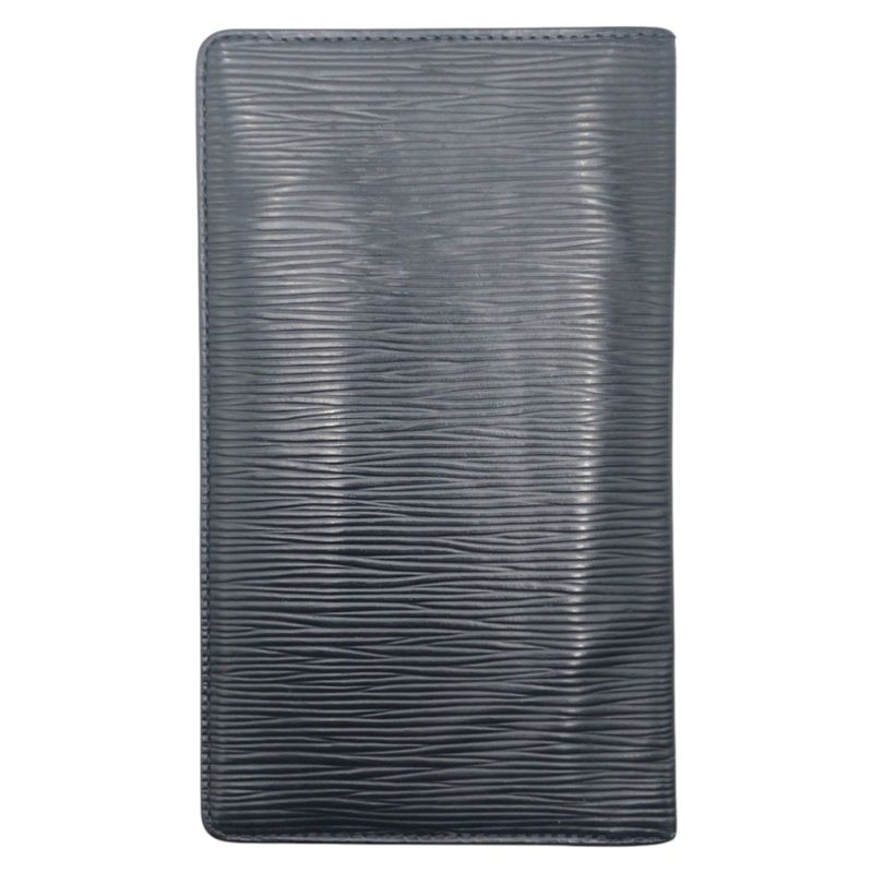 Louis Vuitton Epi Card Holder Cles Di Black Leather Long Wallet — view 2