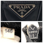 Prada Tessuto Triangle Logo Black Nylon Shoulder Bag Messenger — view 5