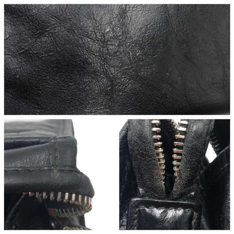 Gucci Interlocking Black Leather Clutch Bag Second — view 6