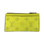 Louis Vuitton Taigarama Coin Card Holder Jaune Yellow Case Fragment — view 3