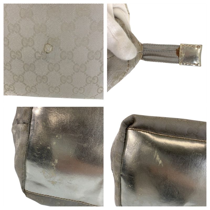 Gucci Sherry Line Silver GG Canvas Tote Bag — view 6