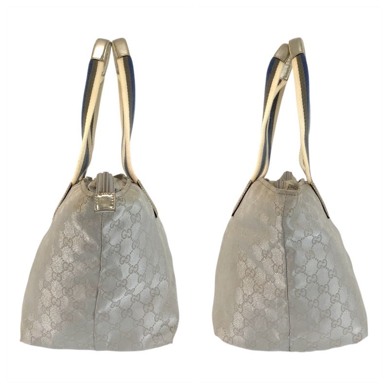Gucci Sherry Line Silver GG Canvas Tote Bag — view 9