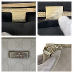 Gucci White Gold GG Supreme Canvas Enamel Tote Bag — view 5