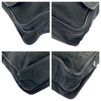Prada Tessuto Triangle Logo Plate Black Silver Hardware V166 Shoulder Bag — view 4