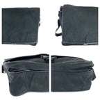 Prada Tessuto Triangle Logo Plate Black Silver Hardware V166 Shoulder Bag — view 6