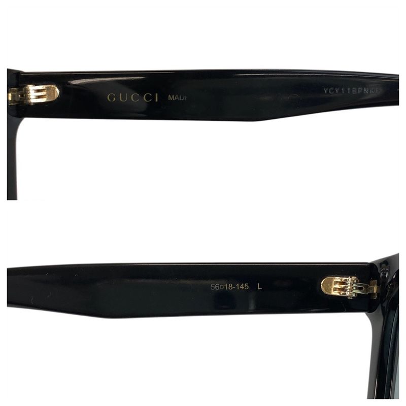 Gucci Black Acetate 5618-145 L Sunglasses — view 8