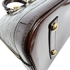 Louis Vuitton Vernis Handbag Alma PM Wine Red — view 7