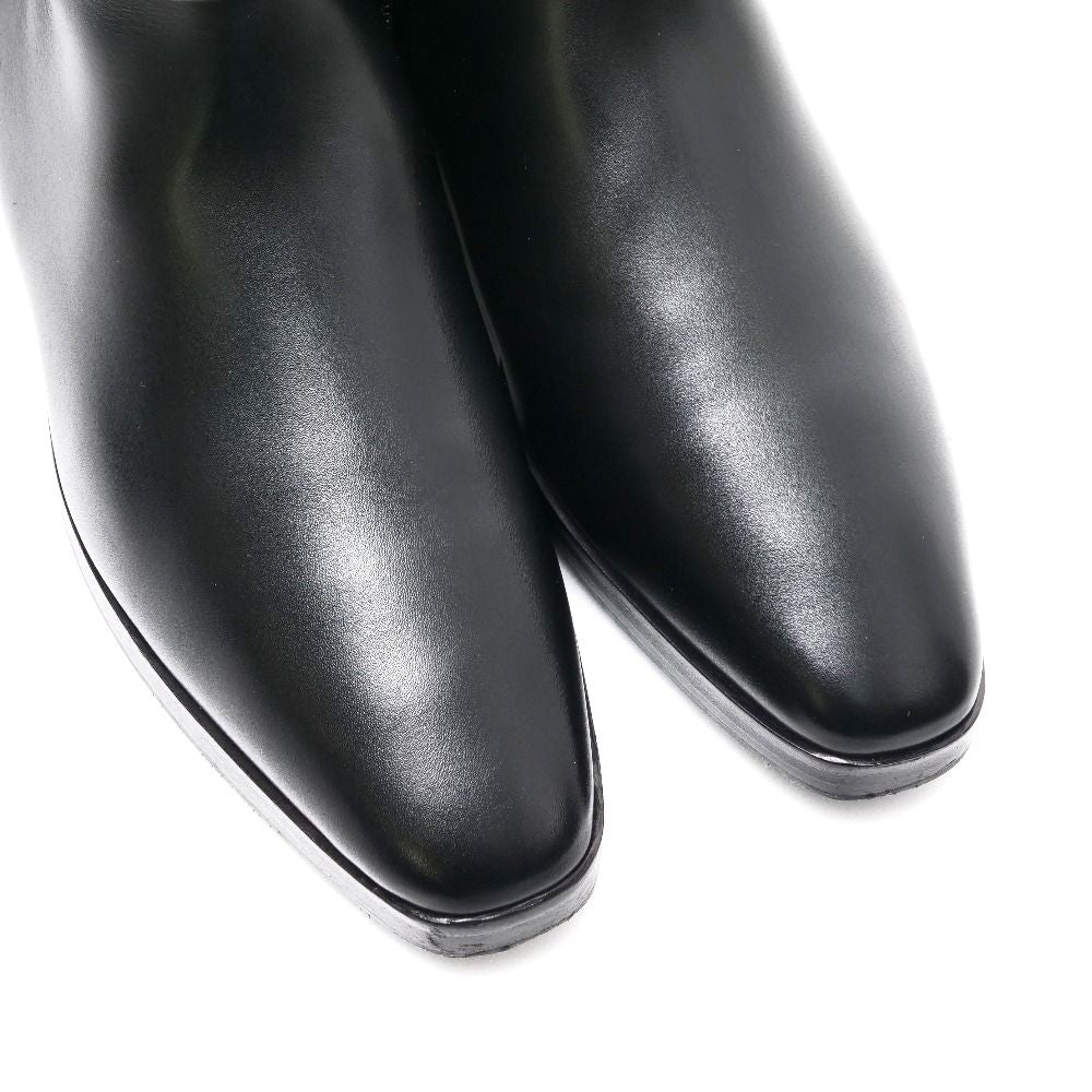 Gucci Boots 35 GG Double Strap Short Leather Shoes Black — view 6