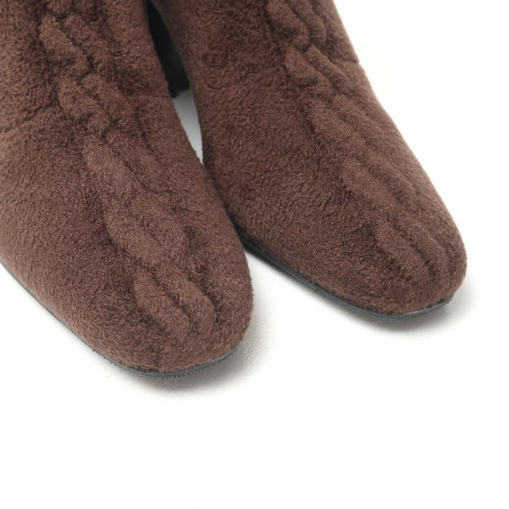 Hermes Voltige Boots 36 Click Senue Exlibris Knit Ankle Short — view 4