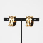 Hermes Earrings Enamel Gold Multicolor — view 2