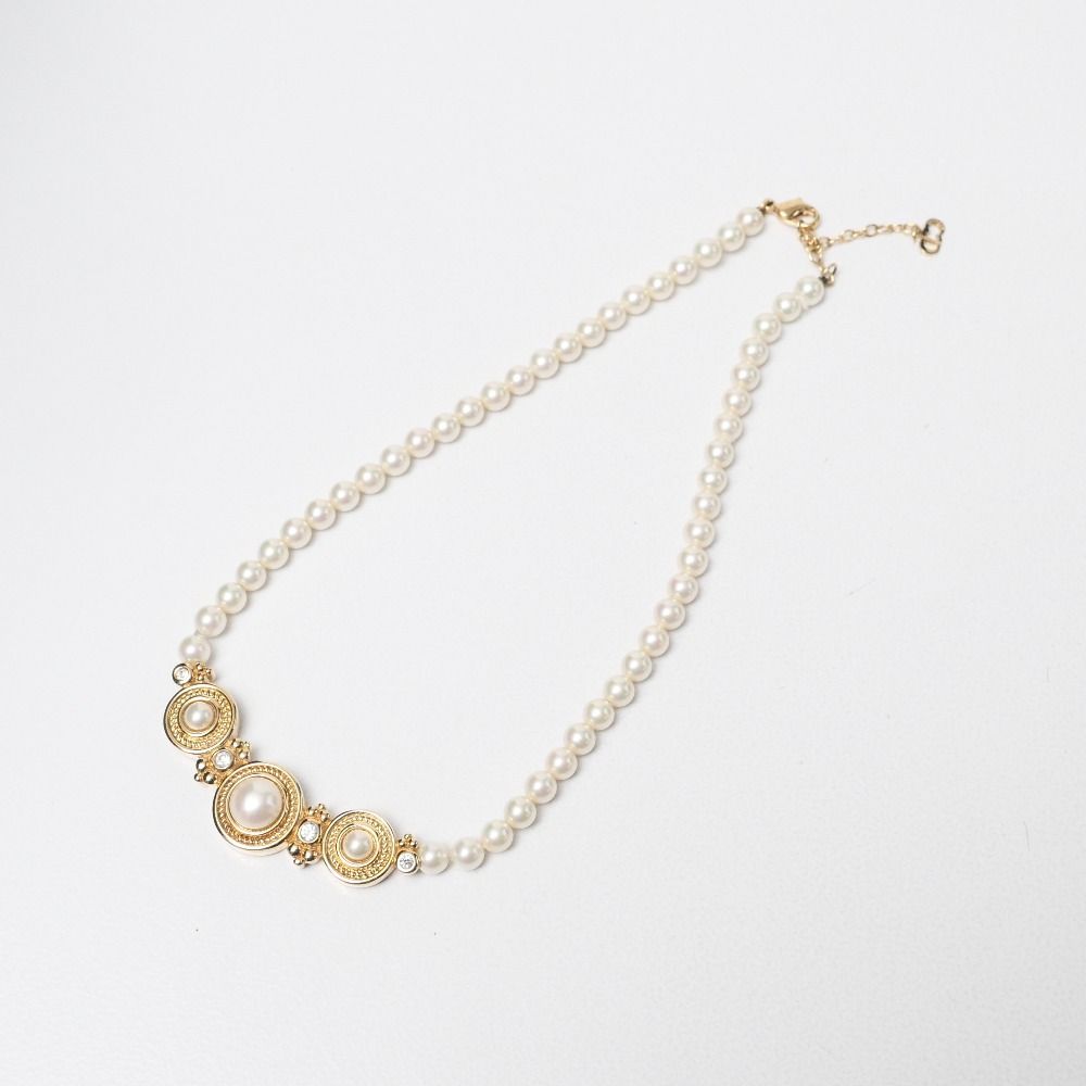 Dior Necklace Pearl Motif — view 2