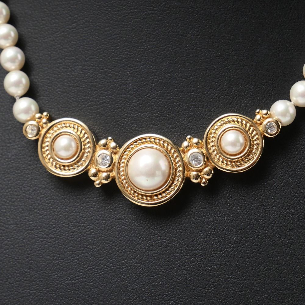 Dior Necklace Pearl Motif — view 3