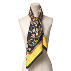 Hermes Carre 90 Pierres D' Orient ET Occident Oriental Stone and Western Black Yellow Multicolor — view 2