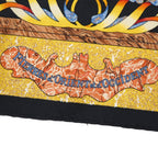 Hermes Carre 90 Pierres D' Orient ET Occident Oriental Stone and Western Black Yellow Multicolor — view 5