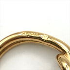 Hermes Atame Scarf Ring Gold Metal Closure — view 9