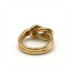 Hermes Atame Scarf Ring Gold Metal Closure — view 5