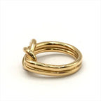 Hermes Atame Scarf Ring Gold Metal Closure — view 4