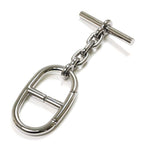 Hermes Key Holder Chaine D'ancre Metal Silvery Bag Charm Ring — view 2